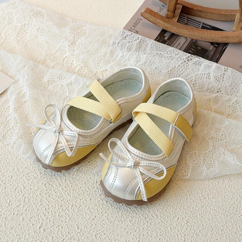 Girls Closed‑Toe Sandals Summer Kids Slip‑On Princess Shoes Fashion Elegant Ballet Flat Shoes for Girls