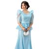 2025 Summer European & American French Floral Slimming Top & Long Skirt Set for Women