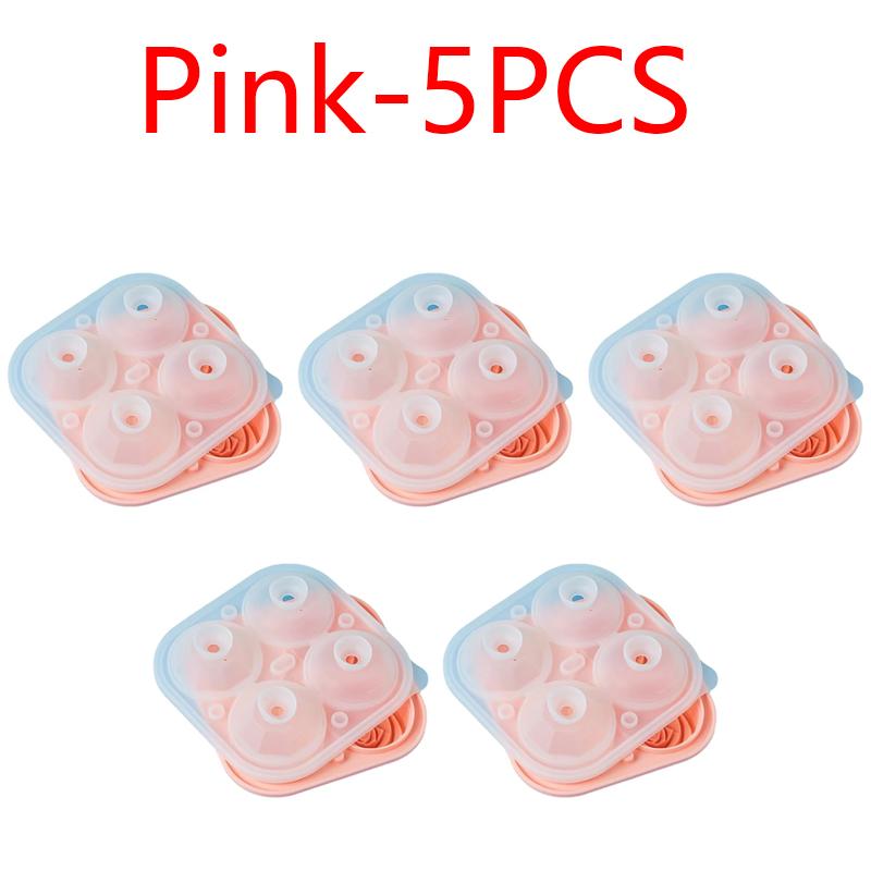 3D Large Ice Cube Tray, 2.5-inch Rose Ice Mold, 4 Giant Cute Flower Shaped Ice Silicone Molds Suitable for Cocktail Juice