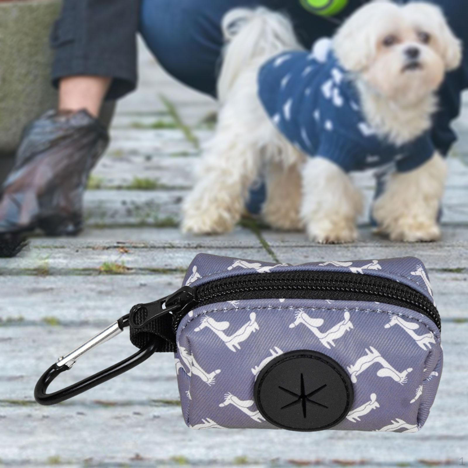 

Caca Poop Bag Bagbag Zip Closure of Light Pet Waste Dispenser Grey