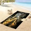 CR7 Print Strandtuch, Großes Weiches Schnelltrocknendes Handtuch für Strand Camping Schwimmen