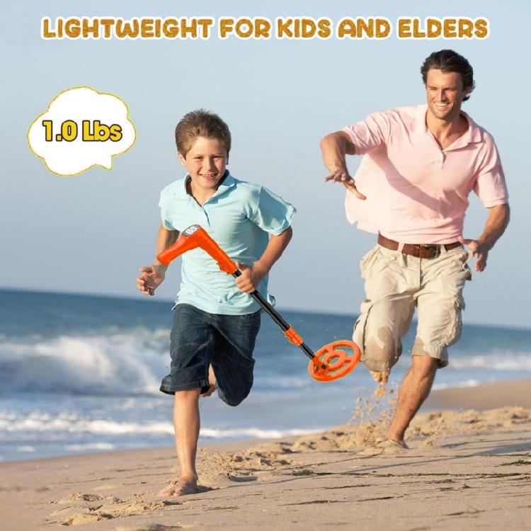 Kids Adjustable Treasure Detectors with Visual LCD Display Ergonomic Lightweight Design for Outdoors Metal Hunting Ages 5 12