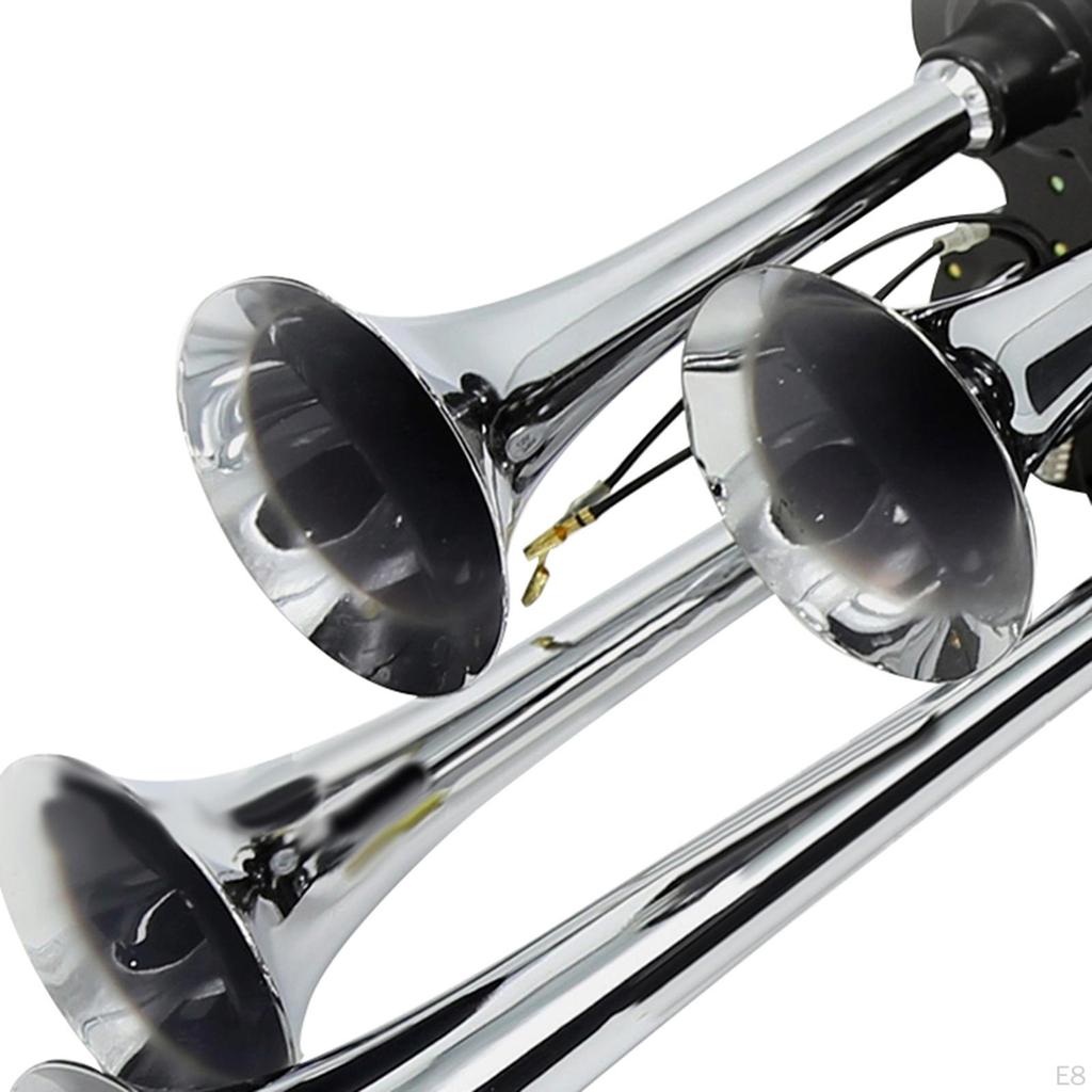 Four Trumpet Train Air Speaker Replacement Modification Parts Accessory for Vehicles Boats