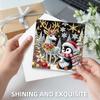 6PCS Christmas Penguin DIY Diamond Art Greeting Cards Congratulations Cards