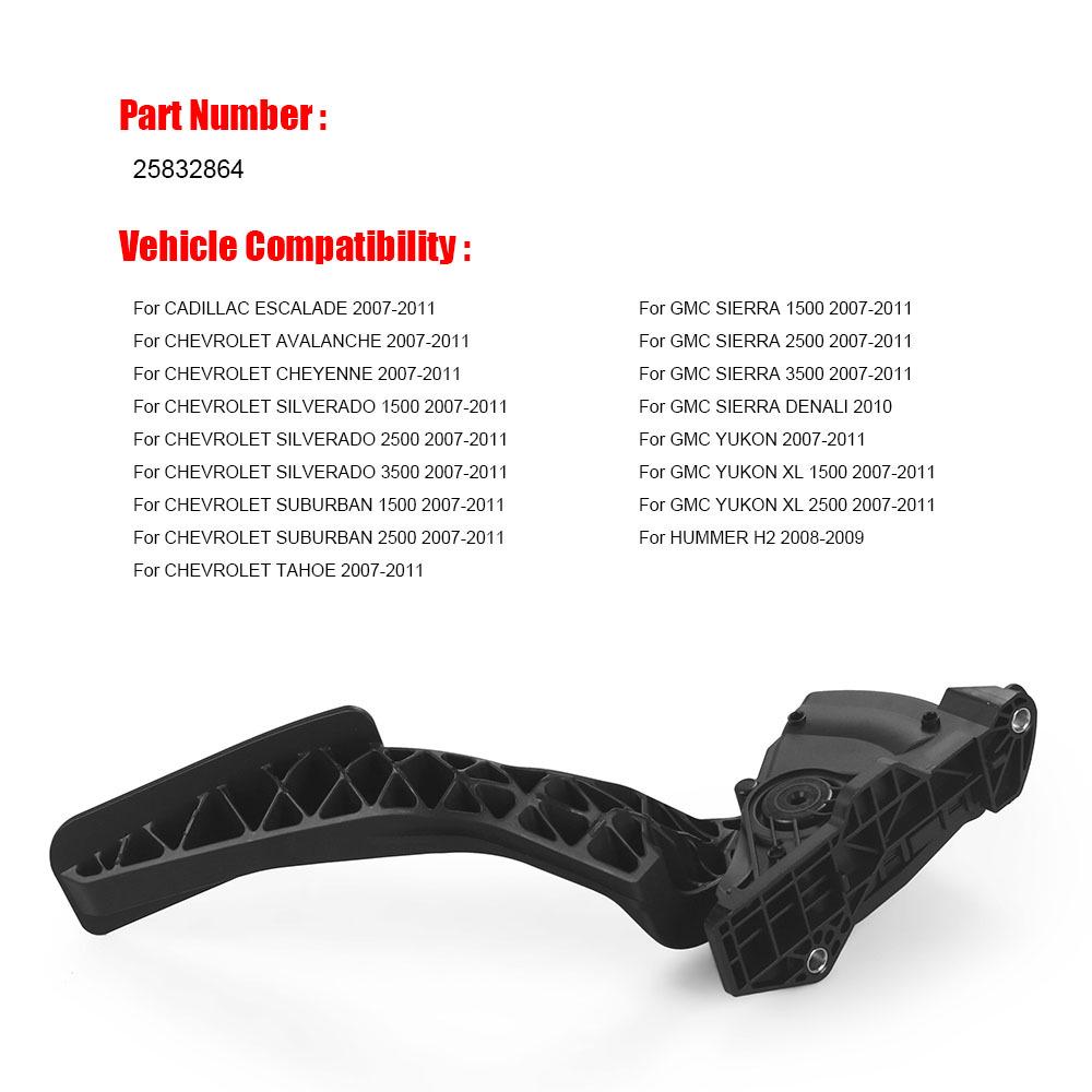 Elektronický pedál plynu pro nákladní vozy Chevrolet GMC 2007-2011 (Číslo dílu #25832864)
