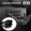 Cablecc 12VHPWR Power Modular Cable 16 Pin To 16 Pin for 3080 3090TI PSU Pin Graphics Card ATX3.0 PCI-E 5.0 12+4