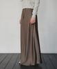 CITTA Relaxed Satin Maxi Skirt_Cts624(Brown)