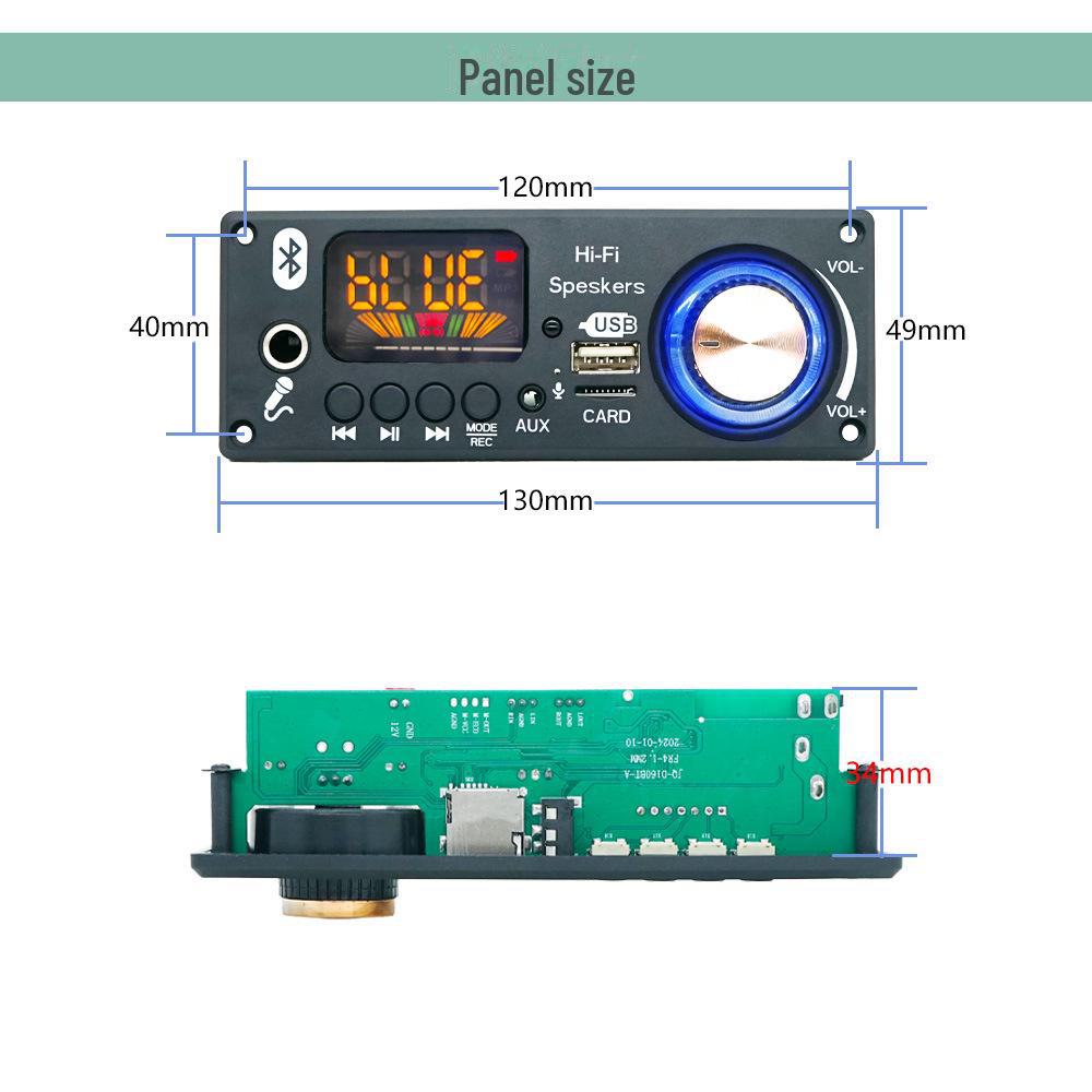 JQ Bluetooth Module: MP3 Decoder & Car Audio Amplifier with FM Radio