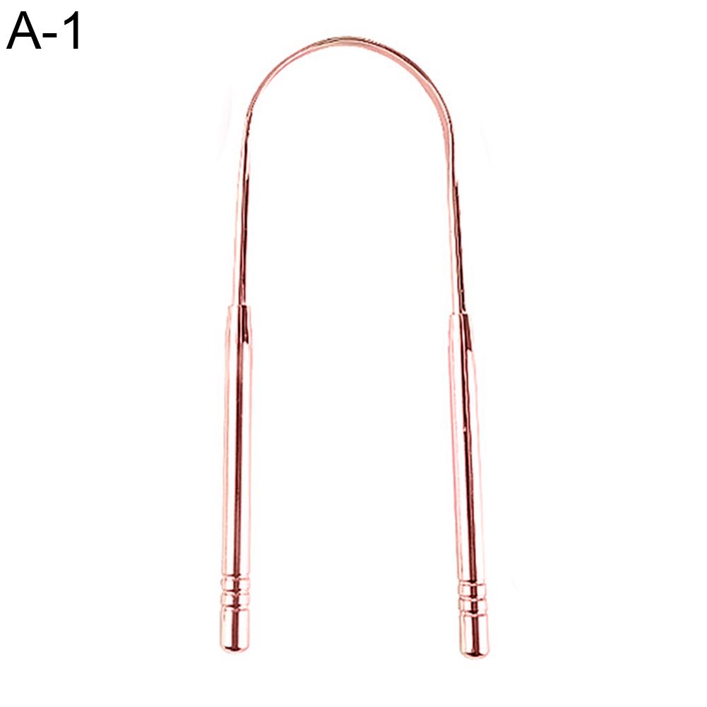 Čistič škrabek na jazyk z nerezové oceli Čistič čerstvého dechu Ústní hygiena s krabičkou