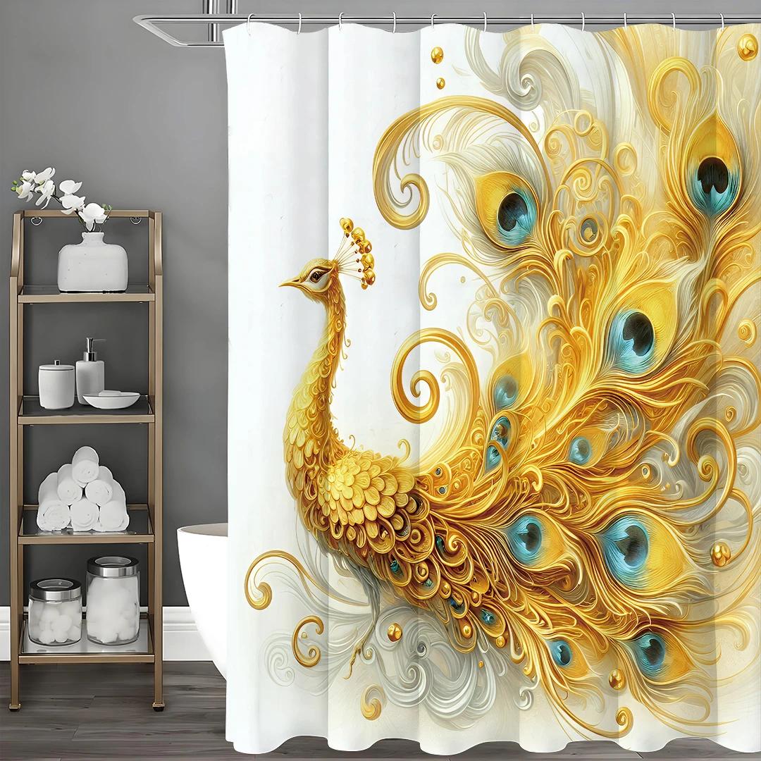 

Modern Minimalist Shower Curtain With Subtle Stripes And Sophisticated Design For A Contemporary Bathroom Look W60H190(CM)-1 Pcs