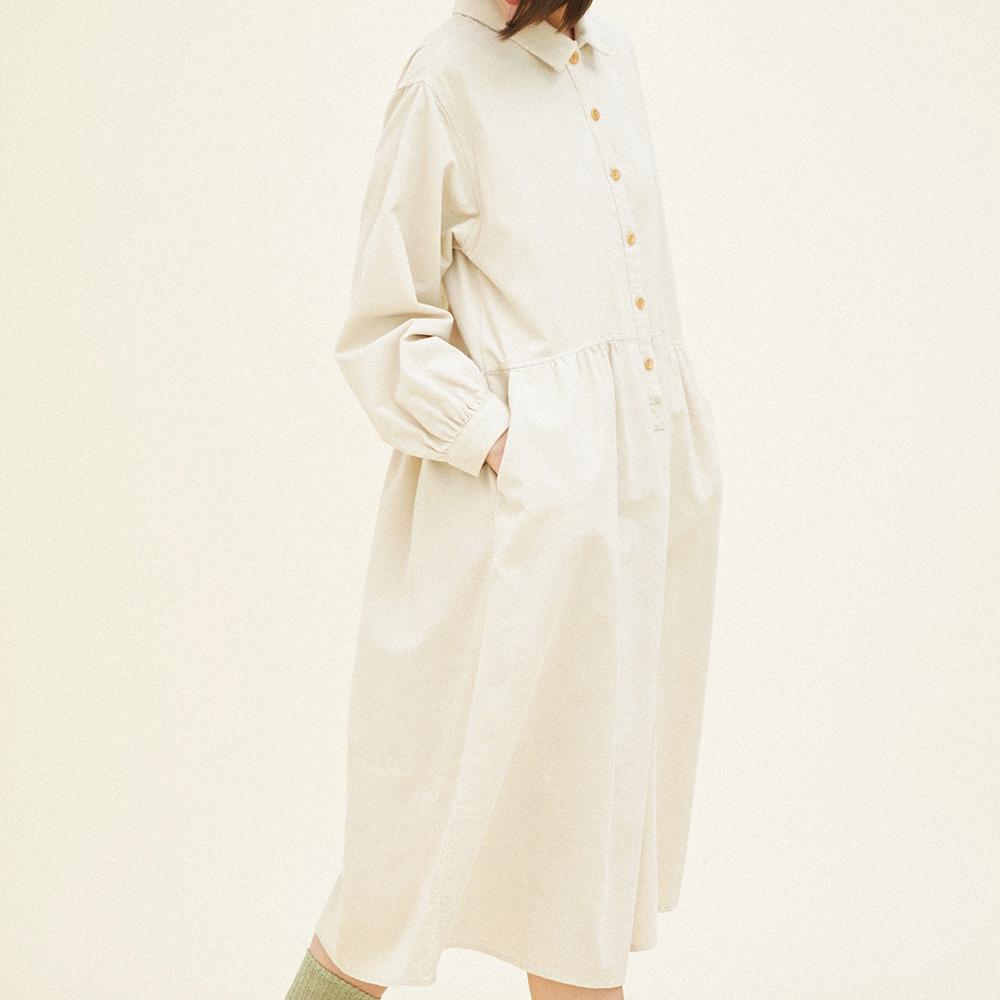 Chikita Pullover Dress (Corduroy) Cream 244201Scr