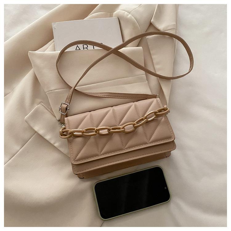 Korean Casual Retro Crossbody Women's Bag Spring New Trendy Fashionable Fashionable Shoulder Bag Simple Small Square Bag