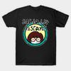 Men Black Print T-shirt Daria Socially Distant V2 No-Cut Heat Transfer Print Cotton Tshirt