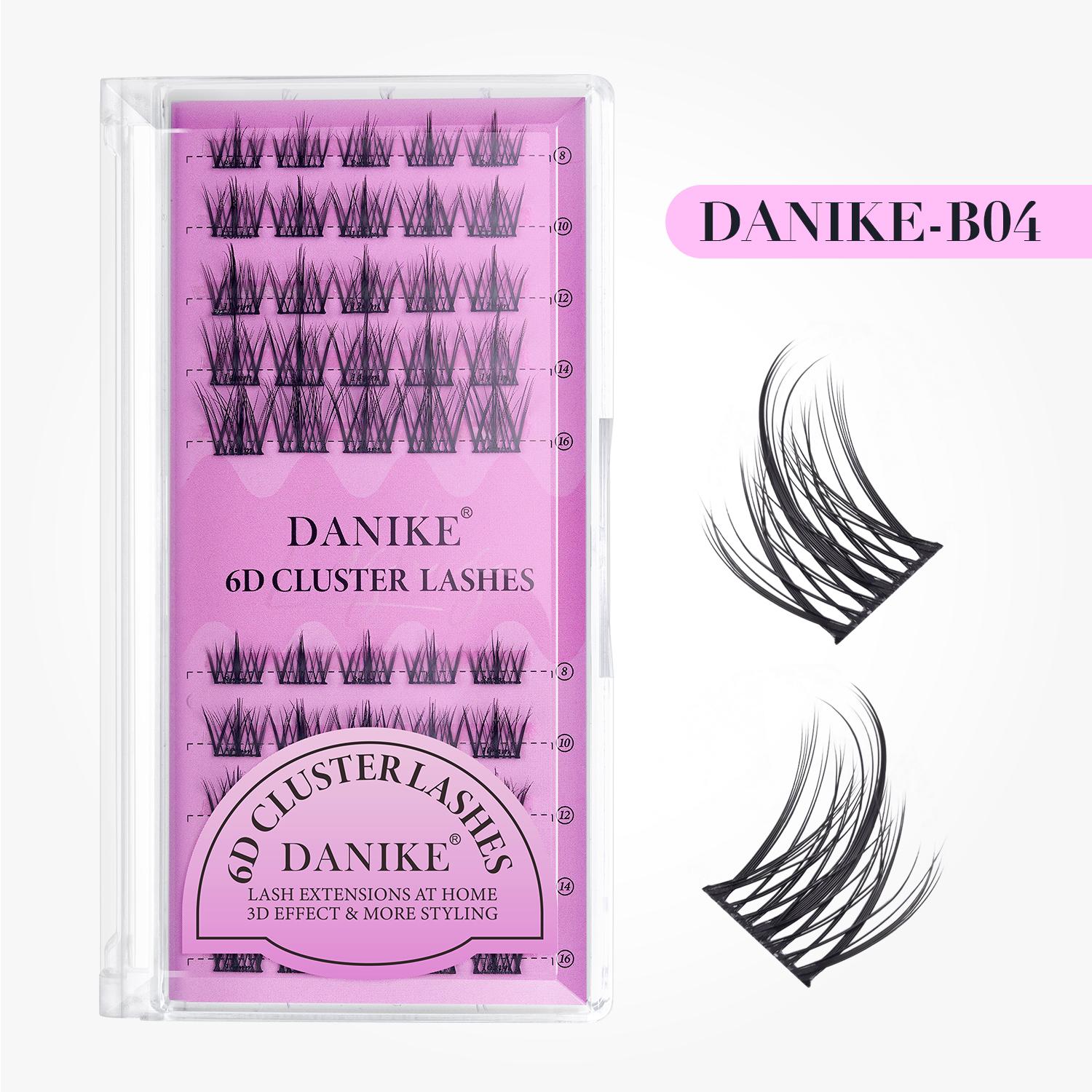 

Thin Band Individual Cluster Lashes Faux Mink D Curly Eyelashes