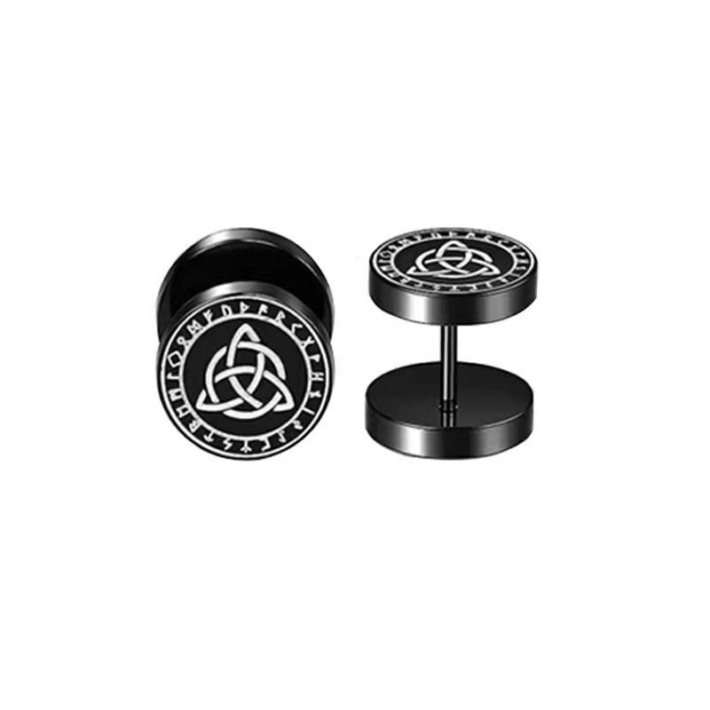 Boucles d'oreilles géométriques simples et polyvalentes pour femme, tempérament affirmé, mode