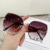 Outdoor Gradient Square Sunglasses Women Men Colorful Minimalist Sun Glasses Mirror Black Colors Fashion Designer