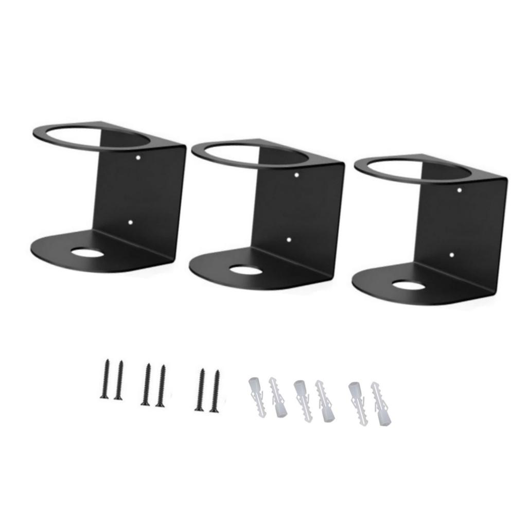 Multipurpose Spray Bottle Holder Heavy Duty Wall Mount Spray Bottle Holder Easy To Hanging Iron Storage Solution