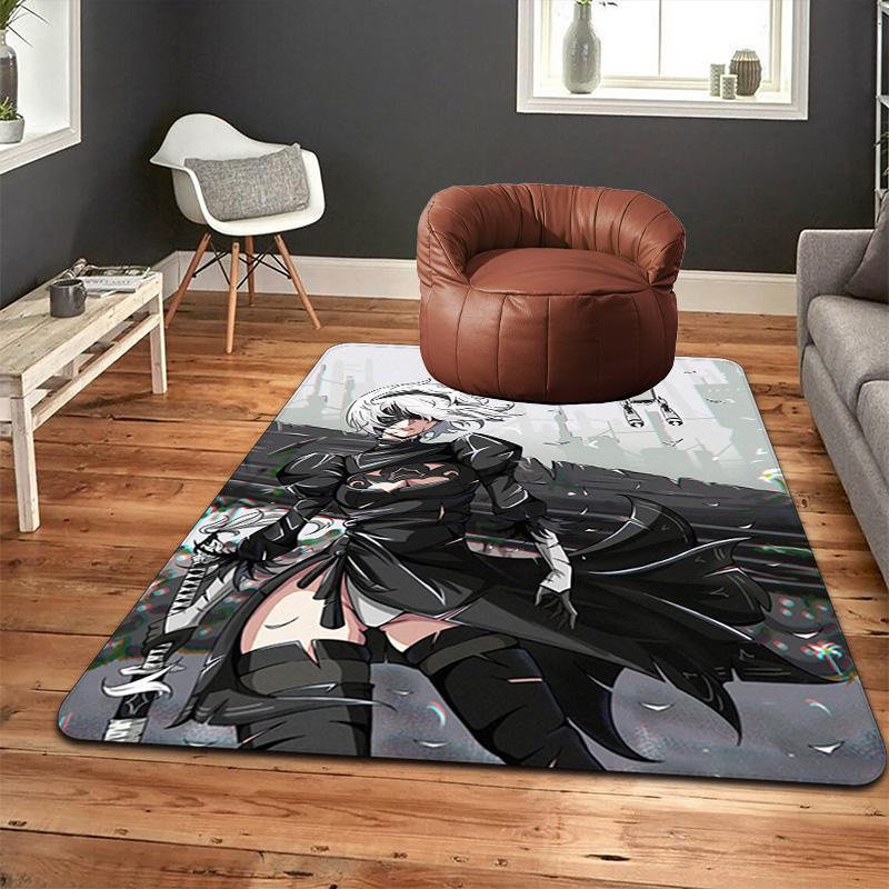 Nier 2B Drakengard Rug Floor Mat for Living Room or Bedroom Soft and Comfortable Carpet a Gift for Birthday and Holiday.DFF0925143