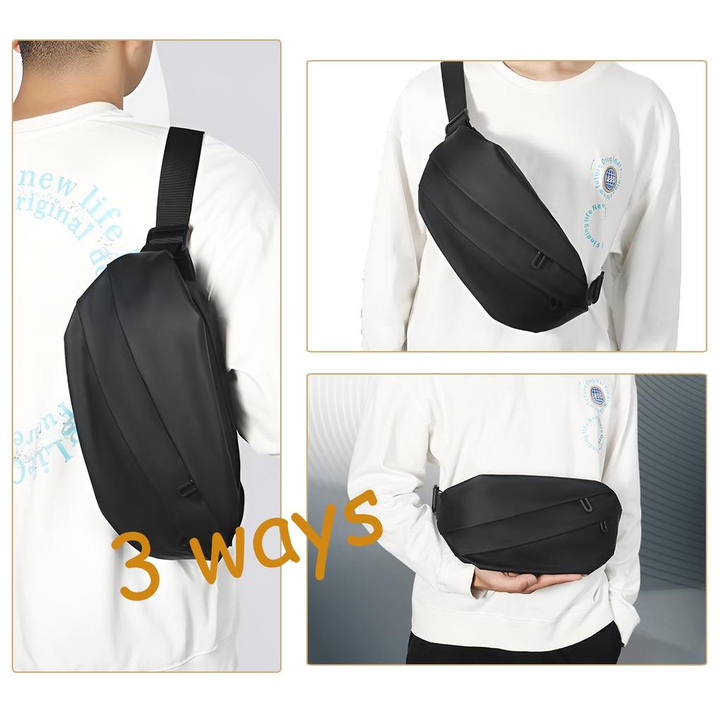 TOEDNNQI Crossbody Waist Perfect for and Crossbody Ideal for Boys and High School Men's One-Shoulder Bag, Bag, Pouch, Lightweight, Multifunctional,