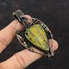 Stichtite Pendant Copper Wire Wrapped Pendant Titanium Beads Jewelry Handmade Real Gemstone Jewelry Engagement Gift Copper Wire Wrap Jewelry