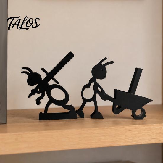 Functional Tabletop Ornament 3D Printed Ant Paper Roll Holder, Decorative Towel Holder Creative Display Rack for Home Kitchen Decor Accents