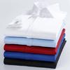 Camicia da uomo in cotone 100% di qualità, con polsino alla francese, bottone nascosto, vestibilità standard, manica lunga, polsini alla francese