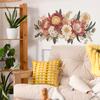 2 Pcs Creative Floral Leaves Bedroom Living Room Home Background Beautification Wall Stickers