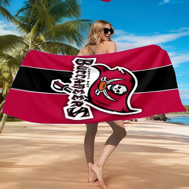 Tampa Bay Buccaneers Logo Strandtuch, Schnelltrocknend, Pflegeleicht, Geeignet für Fitness und Strandurlaub, Sport-Essential