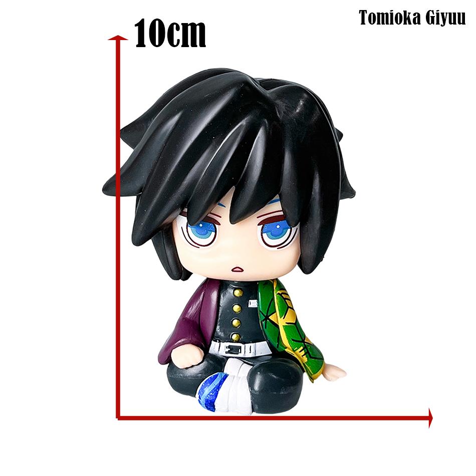 10cm Japan Anime LK Mitsuri Kanroji Sanemi Shinazugawa Giyuu Tomioka Muichiro Tokito Figure Toys for Xmas Gifts