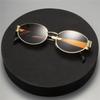 2PCS  Vintage Punk Style Sunglasses Men Retro Round Metal Frame Women Sun Glasses Fashion Eyewear
