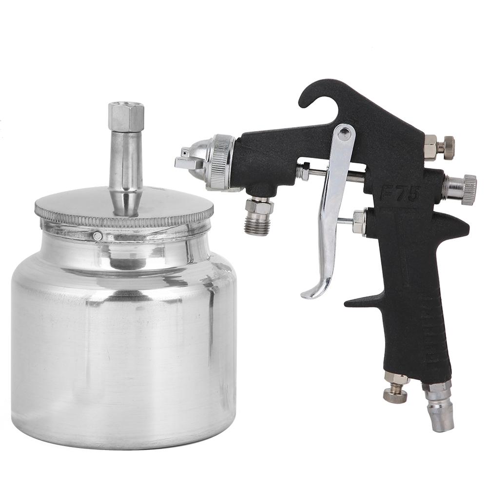 

Pneumatic Spray Gun Paint Sprayer Tool Black Diamond Matte 1.5mm Lower Pot Diameter F75S
