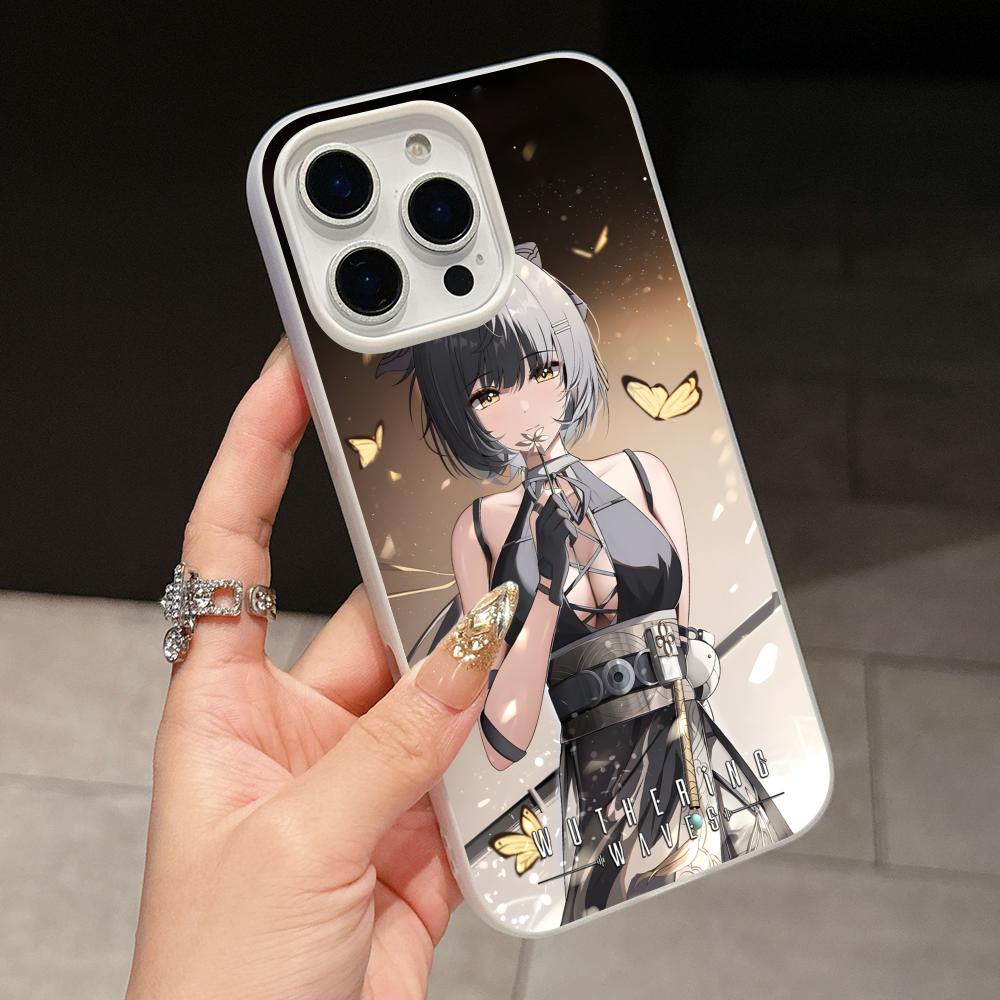 Wuthering Waves Rover Jelly Double layer White Mobile Phone Case for iPhone 17 16 15 14 13 12 11 Air Pro Max Plus Protective