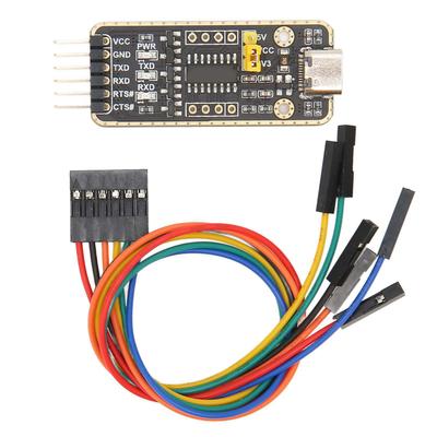 Adattatore USB a UART Ttl Interfaccia Tipo C per Chip CH343G Protezione Sovratensione Seriale 6PN