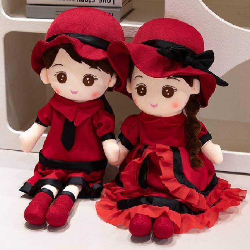 Adorable Plush Couple Dolls Soft And Cuddly For Wedding Birthday Gifts