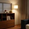 Led Floor Lamp With Remote Control Gold Tone