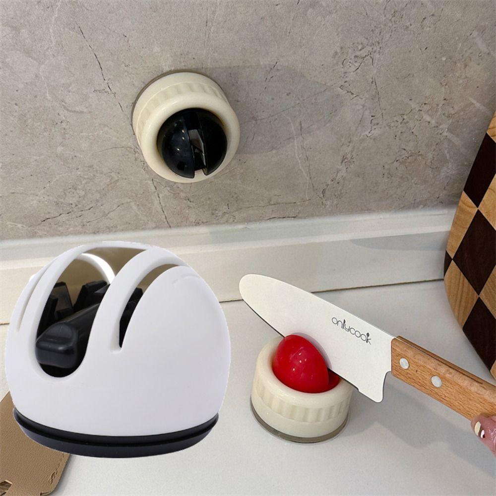 Einfacher Scheren-Schärfer mit Saugfuß Messerschärfwerkzeug Langlebiger Messerschleifstein Camping