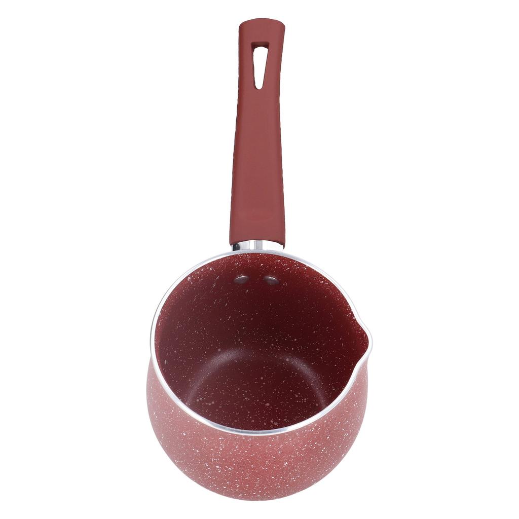 Single Handle Coffee Warmer Boiling Pot Mini Milk Pan Aluminum Alloy Non Stick Anti Scalding for