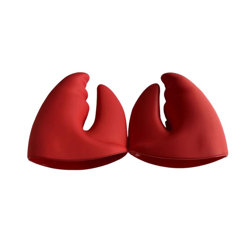 

Red Lobster Claw Silicone Oven Mitts Heat Resistant Thick Non Slip Kitchen Gloves 1 Pair For Cooking Baking Grilling Home Cooks