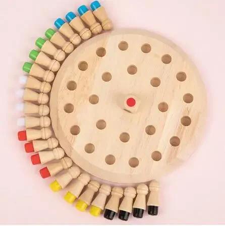 Board Game Puzzle Toys Two-person Funny Parent-Child Interaction Game Chase and Interpt Battle Game Gifts Wooden Toy Baby Toys