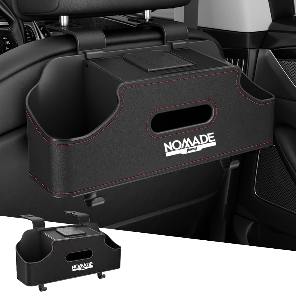 

For Jim Ninomad JC74 5 Door Multifunctional Car Storage Bin Car Back Seat Drink 33*28CM чорний