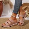 Fashion Sandals Women Shoes Summer Platform Heels Shoes Woman Slip On Shoes Wedge Women's Sandals Soft Woman Slippers Footwear Female
