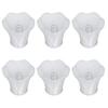 6Pcs European Modern Chandelier Fabric Lampshade Wall Lamp Cover Light Fittings White