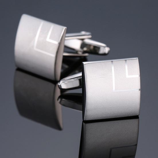 1 Pair Shirt Cufflinks High Durability Polish Surface Copper Men Business Shirt Cufflink Garment Decor Birthday Gift