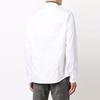 Emporio Armani Color Block Pointed Collar Single Breasted Long Sleeve Shirt Men shirts White 6K1C71-1NZTZ-0100