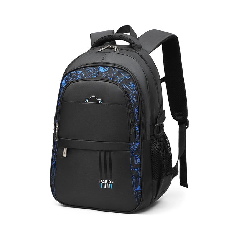 

School Bag, Male Backpack, Large Capacity, High School, Junior High School Students, Primary School Students, Lightweight Burden Reduction