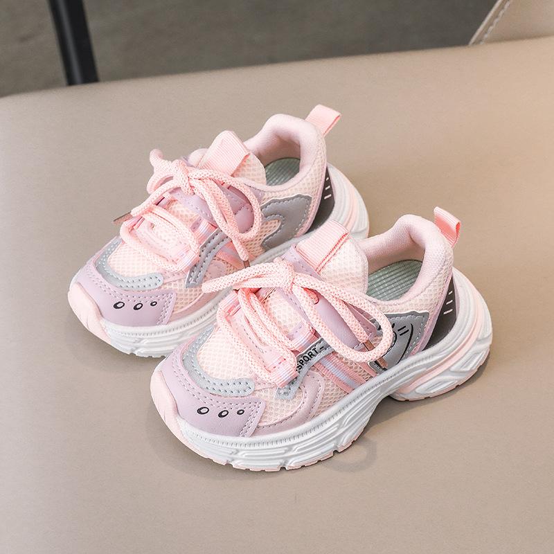 Boys' and Girls' Sports shoes2026Spring New Breathable Mesh Children's Fashion Sneakers, Simple and Versatile Dad Shoes