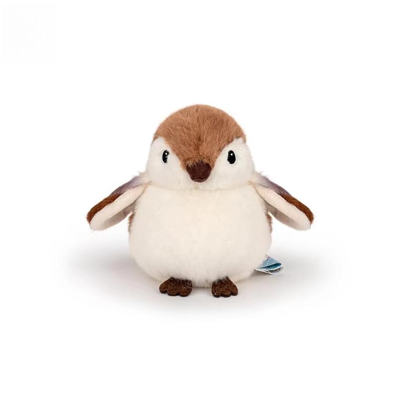 11cm Giocattoli di Peluche Uccelli Kawaii Mini Uccelli Artificiali Bambola di Peluche Pappagallo Passero Realistico Carino Giocattolo di Peluche per Bambini Regali di Compleanno Natale