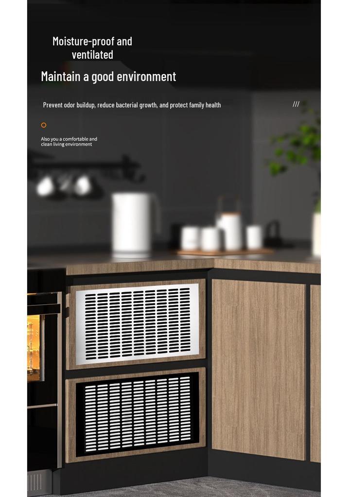 300mm Wide Aluminum Alloy Breathable Mesh Ventilation Hole for AC Exhaust, Windows, Wardrobes, and Cabinets