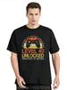 Unisexs Clothes Level 40 Unlocked Humor Video Gamer Oversized Tshirt Dad Father Cotton Tshirt Vintage Casual Tees Hip Hop T Shirt