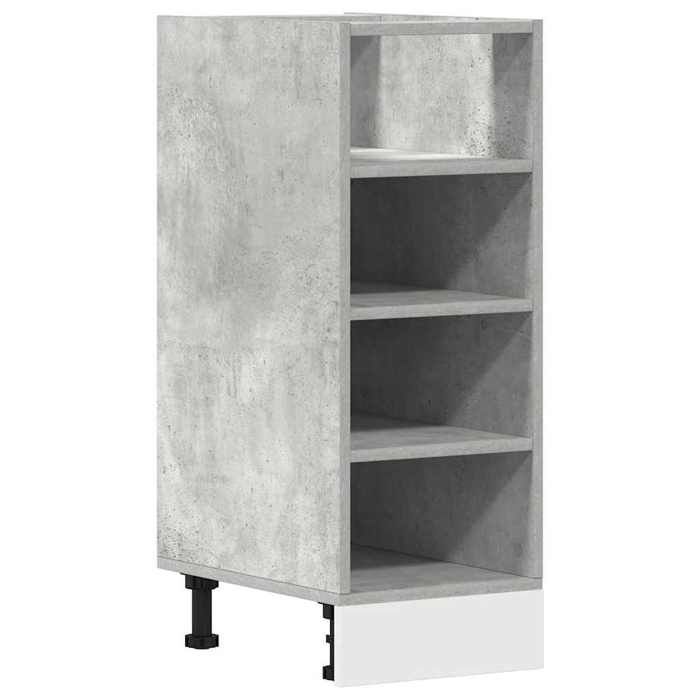 VidaXL Meuble bas "Riga" Gris béton 30 x 44,5 x 81,5 cm Bois d'ingénierie 854196